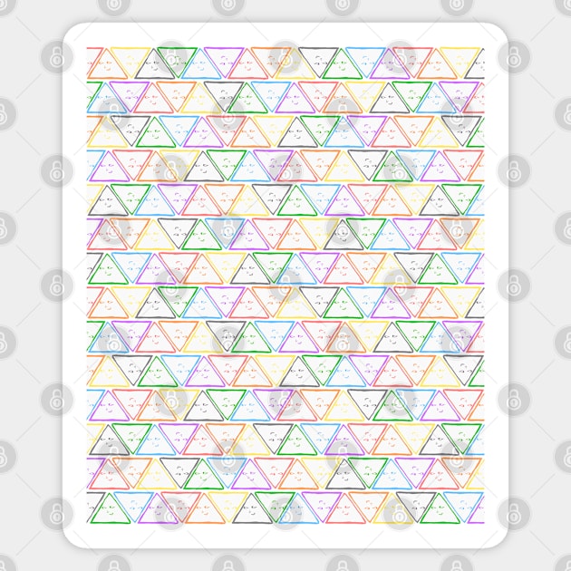 Triangle punpun pattern Sticker by Milewq
